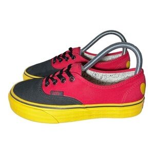 Vans 90th Anniversary Authentic Mickey Mouse Shoes size 5 Men and 6.5 Women